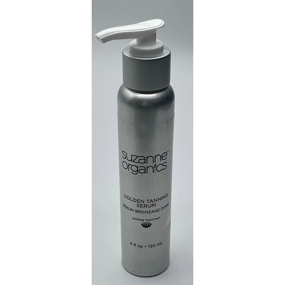 Suzanne Organics Golden Tanning Serum 4oz Sunless Bronzer‎ Certified ToxicFree